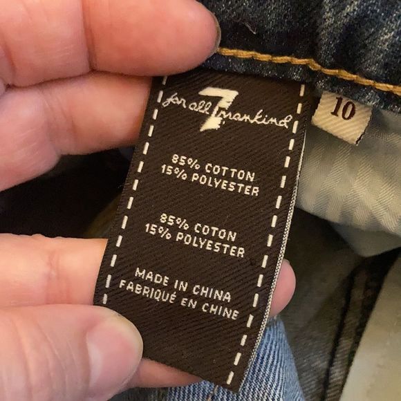 7 for all mankind girls denim shorts - Picture 6 of 8